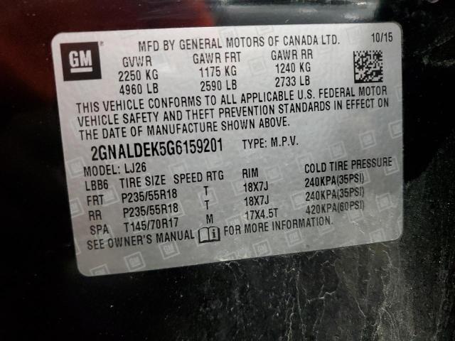 2016 CHEVROLET EQUINOX LT #3293170153