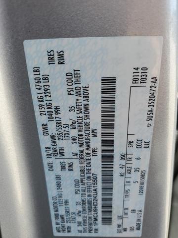 2019 FORD ESCAPE SEL 1FMCU9HD2KUA15507