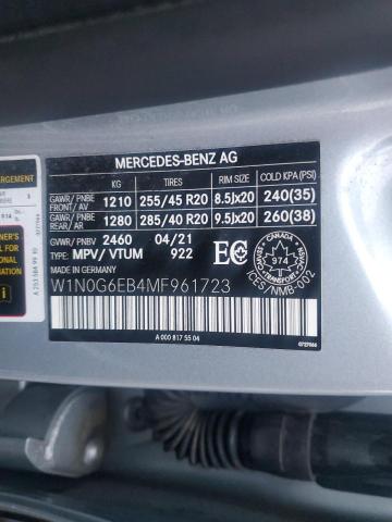 2021 MERCEDES-BENZ GLC 43 4MA W1N0G6EB4MF961723