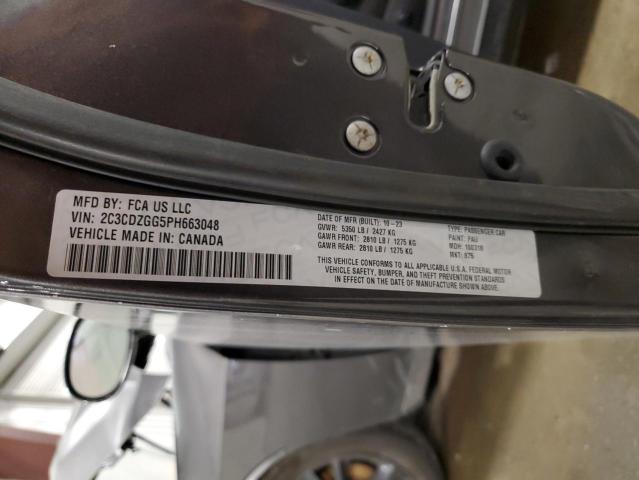 2023 DODGE CHALLENGER 2C3CDZGG5PH663048