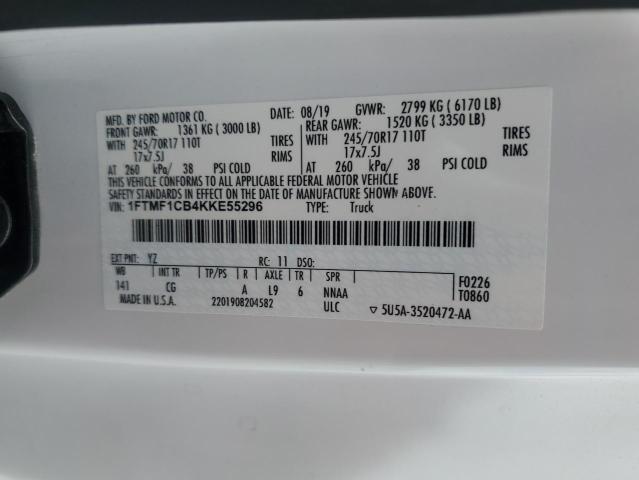 2019 FORD F150 1FTMF1CB4KKE55296