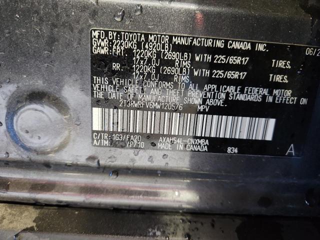 2021 TOYOTA RAV4 XLE - 2T3RWRFV6MW120576