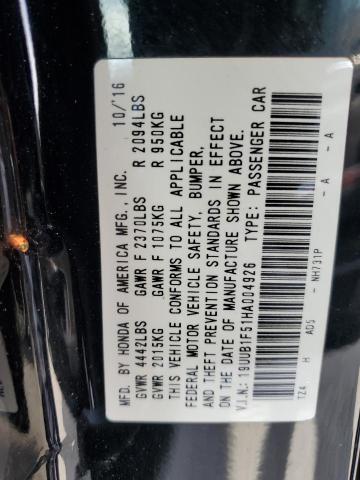 2017 ACURA TLX TECH 19UUB1F51HA004926