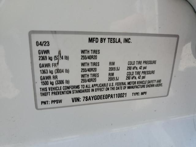 2023 TESLA MODEL Y - 7SAYGDEE0PA110021