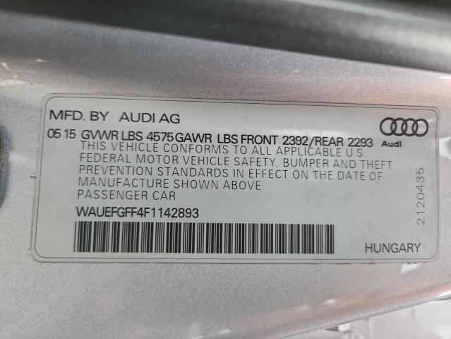 2015 AUDI A3 PREMIUM WAUEFGFF4F1142893