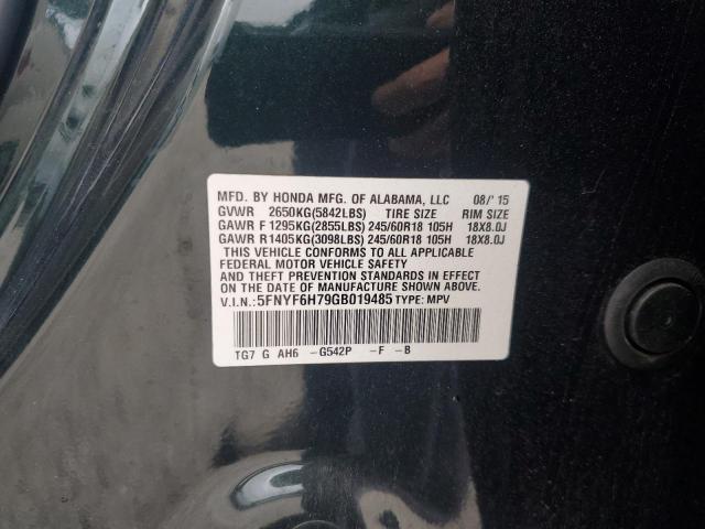 2016 HONDA PILOT EXLN - 5FNYF6H79GB019485