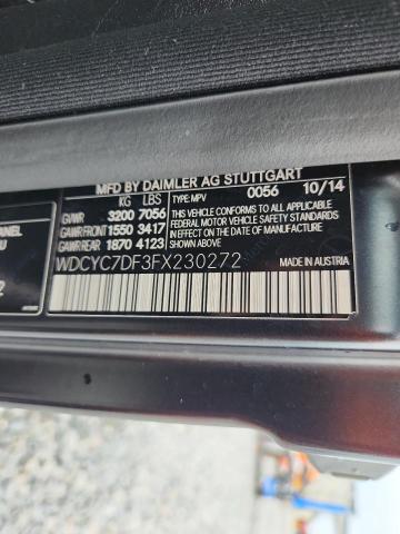 2015 MERCEDES-BENZ G 63 AMG - WDCYC7DF3FX230272