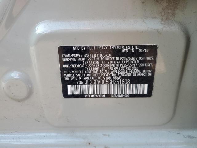 2016 SUBARU CROSSTREK JF2GPADC5GH251808