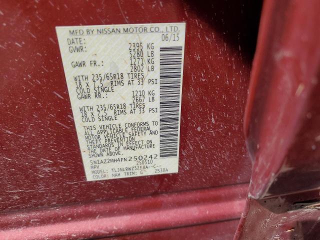 2015 NISSAN MURANO S #3290563780