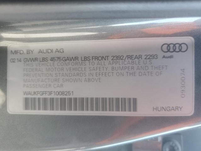 2015 AUDI A3 PRESTIGE S-LINE #3256400327