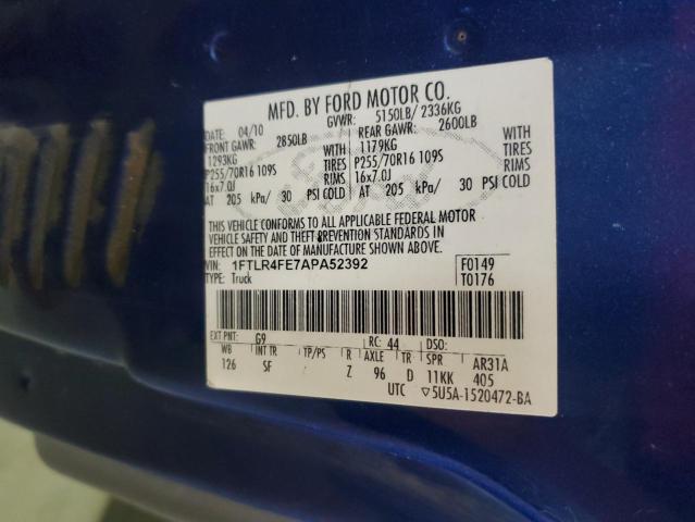 2010 FORD RANGER SUP #3246114123