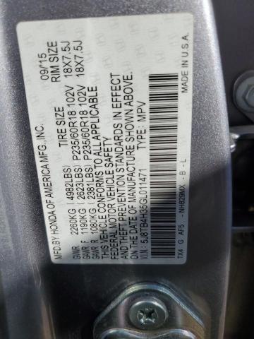 2016 ACURA RDX 5J8TB4H35GL011471