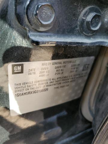 2016 CADILLAC ATS LUXURY - 1G6AH5RX9G0196026