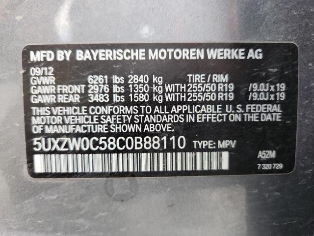 2012 BMW X5 XDRIVE35D - 5UXZW0C58C0B88110