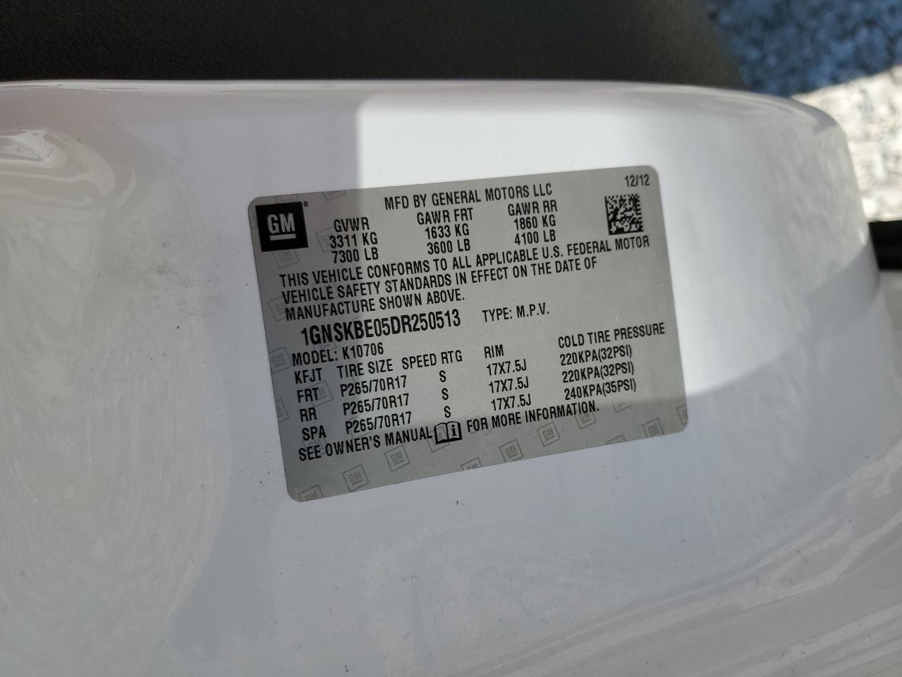 CHEVROLET TAHOE K1500 LT