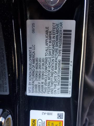 2025 HONDA ACCORD HYBRID SPORT-L 1HGCY2F70SA059540