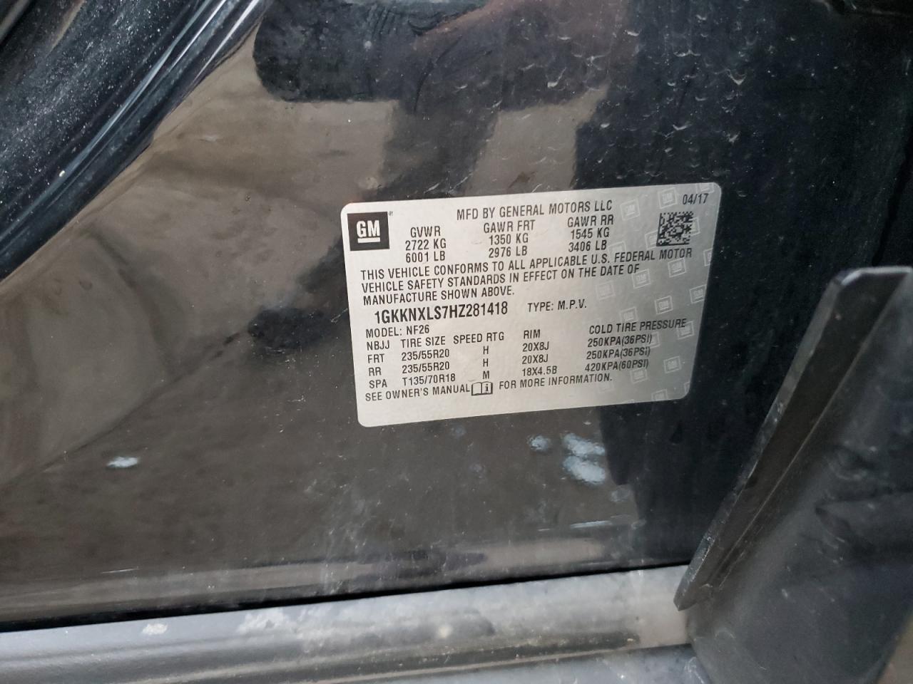 Lot #3317734065 2017 GMC ACADIA DEN