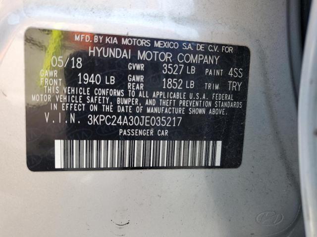 2018 HYUNDAI ACCENT SE 3KPC24A30JE035217