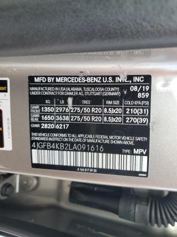 2020 MERCEDES-BENZ GLE 350 4MATIC 4JGFB4KB2LA091616