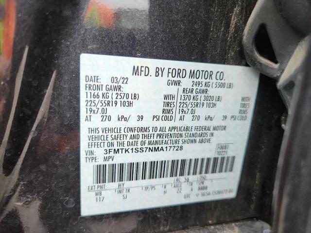 2022 FORD MUSTANG MA - 3FMTK1SS7NMA17728