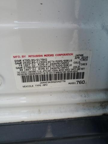 2016 MITSUBISHI OUTLANDER JA4AZ3A3XGZ042776