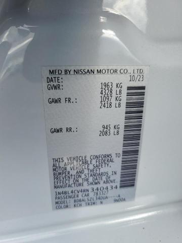 2024 NISSAN ALTIMA SR 1N4BL4CV4RN340434