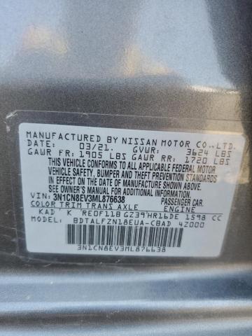 2021 NISSAN VERSA SV 3N1CN8EV3ML876638