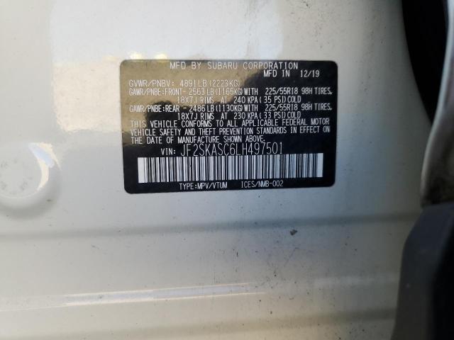 2020 SUBARU FORESTER LIMITED JF2SKASC6LH497501