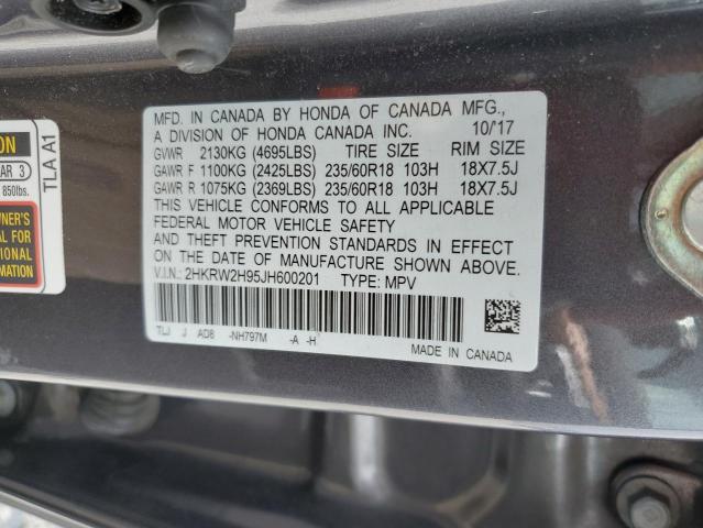 2018 HONDA CR-V TOURI 2HKRW2H95JH600201