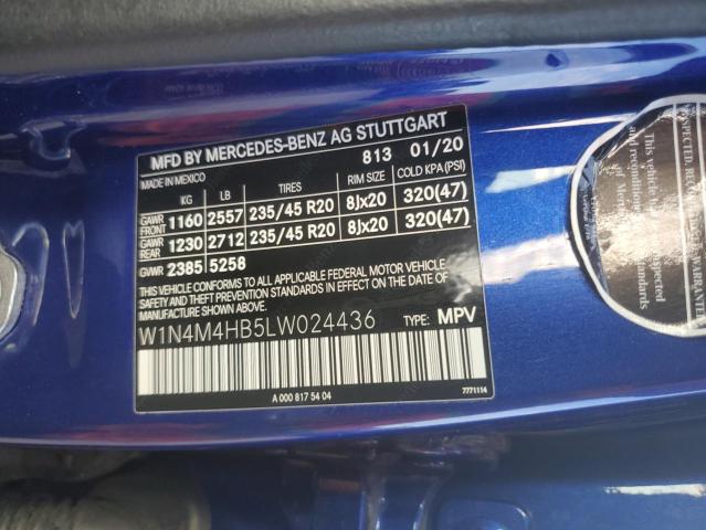 2020 MERCEDES-BENZ GLB 250 4MATIC W1N4M4HB5LW024436