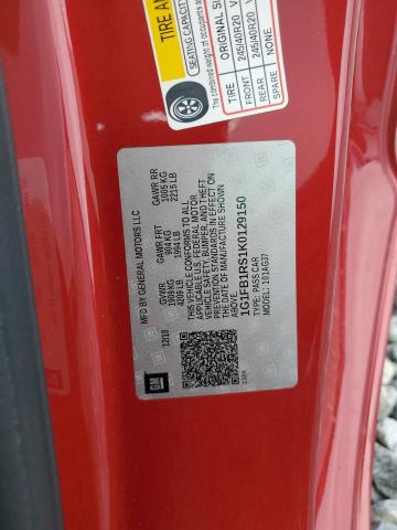 2019 CHEVROLET CAMARO LS 1G1FB1RS1K0129150