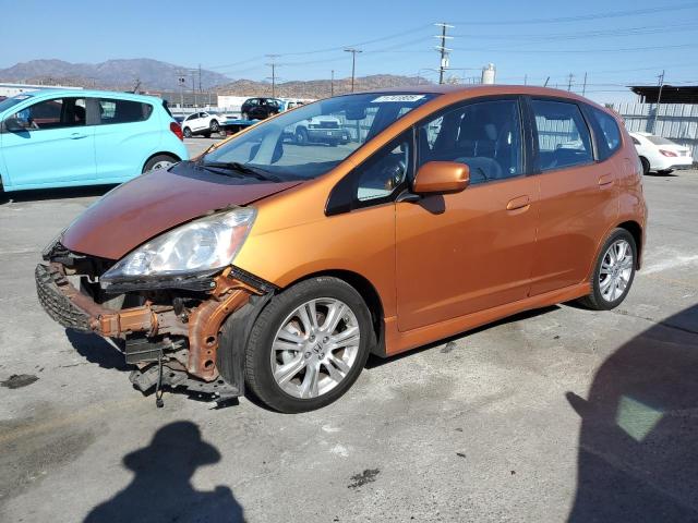 HONDA FIT SPORT 2009 orange  gas JHMGE884X9S075262 photo #1