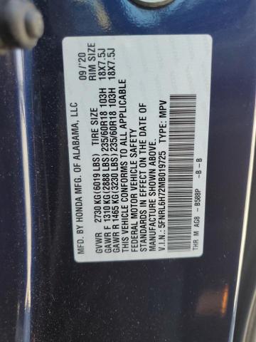 2021 HONDA ODYSSEY EX 5FNRL6H72MB019725