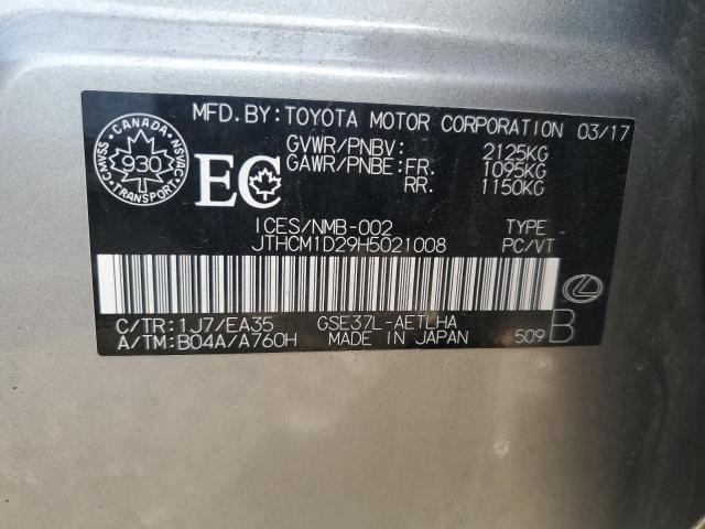 2017 LEXUS IS 300 JTHCM1D29H5021008