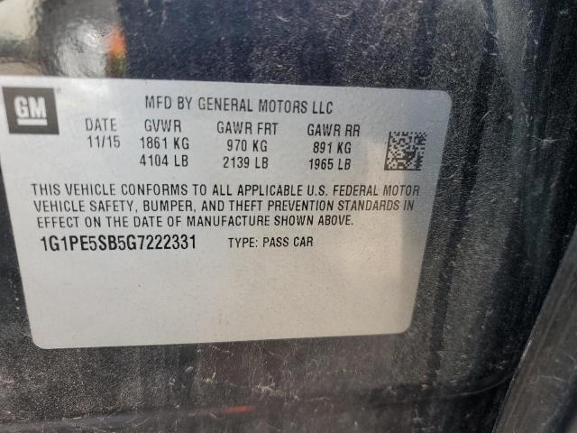 2016 CHEVROLET CRUZE LIMI 1G1PE5SB5G7222331