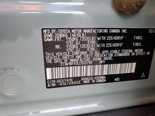 2020 TOYOTA RAV4 XLE #3304577436