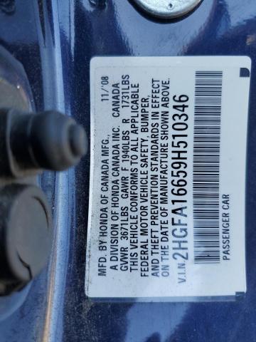 2009 HONDA CIVIC LX-S #3304544452