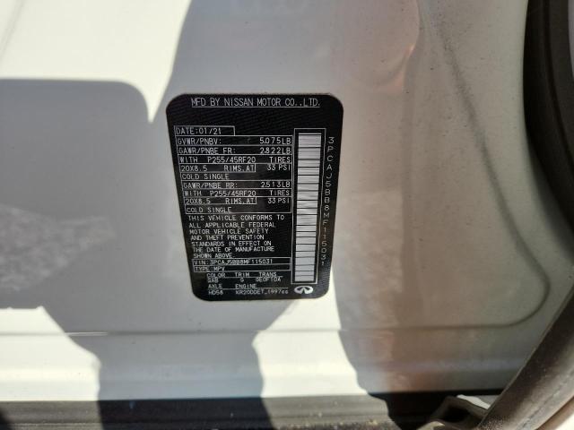 2021 INFINITI QX50 LUXE 3PCAJ5BB8MF115031