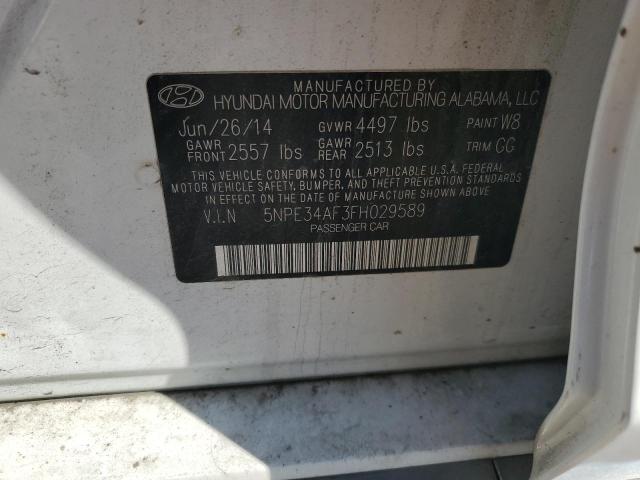 2015 HYUNDAI SONATA SPO 5NPE34AF3FH029589