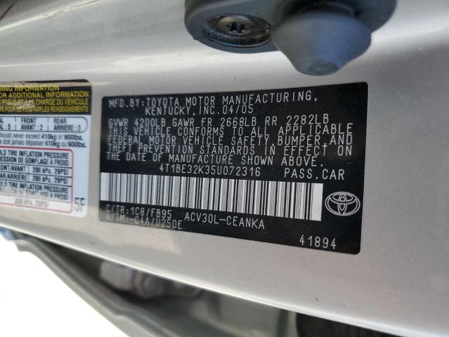 2005 TOYOTA CAMRY LE #3293377434