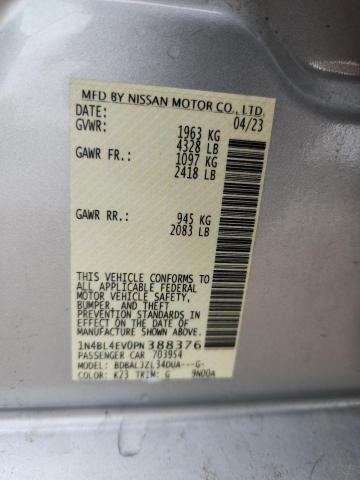 2023 NISSAN ALTIMA SL 1N4BL4EV0PN388376