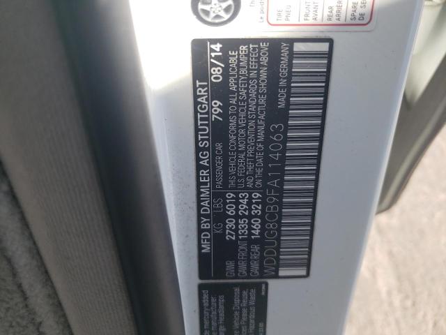 2015 MERCEDES-BENZ S 550 WDDUG8CB9FA114063