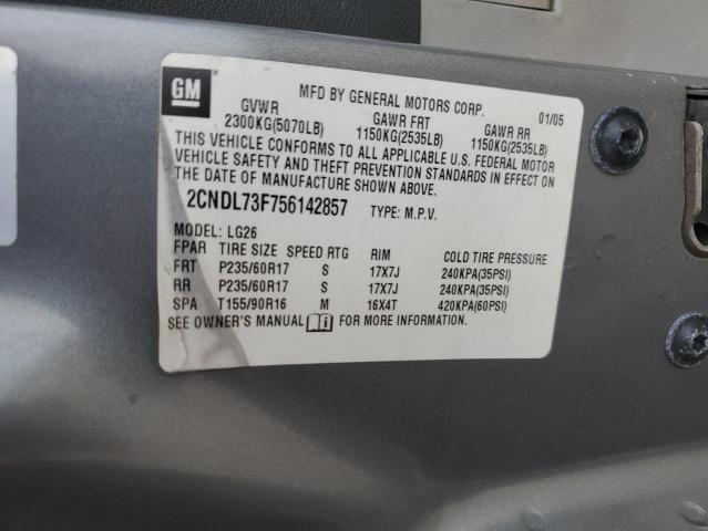 2005 CHEVROLET EQUINOX LT #3254563929