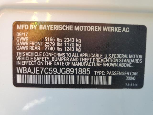2018 BMW 540 XI WBAJE7C59JG891885