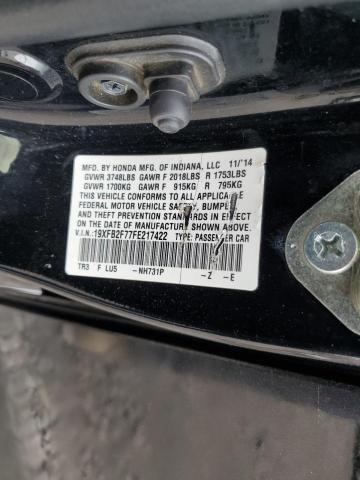 2015 HONDA CIVIC SE 19XFB2F77FE217422