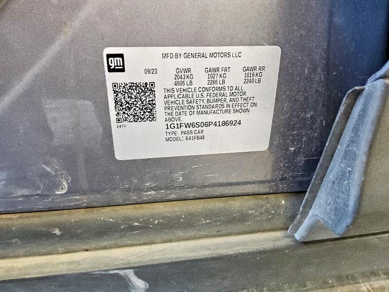2023 CHEVROLET BOLT EV 1L 1G1FW6S06P4186924
