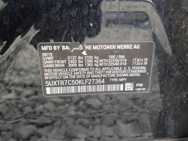 2019 BMW X3 SDRIVE3 5UXTR7C50KLF27364
