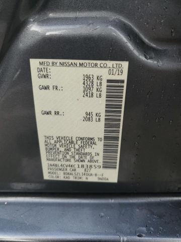 2019 NISSAN ALTIMA SR #3296278478