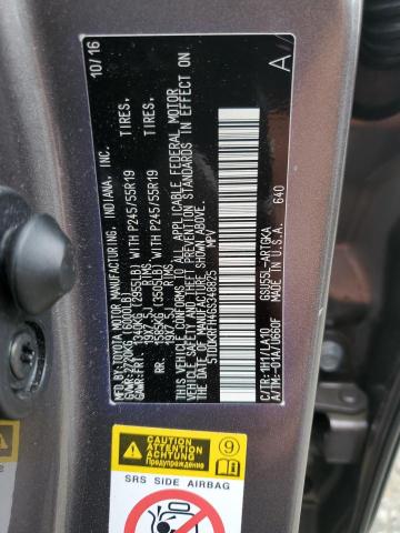 2016 TOYOTA HIGHLANDER 5TDDKRFH4GS348825