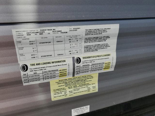 2021 WILDWOOD CHEROKEE #3287319981